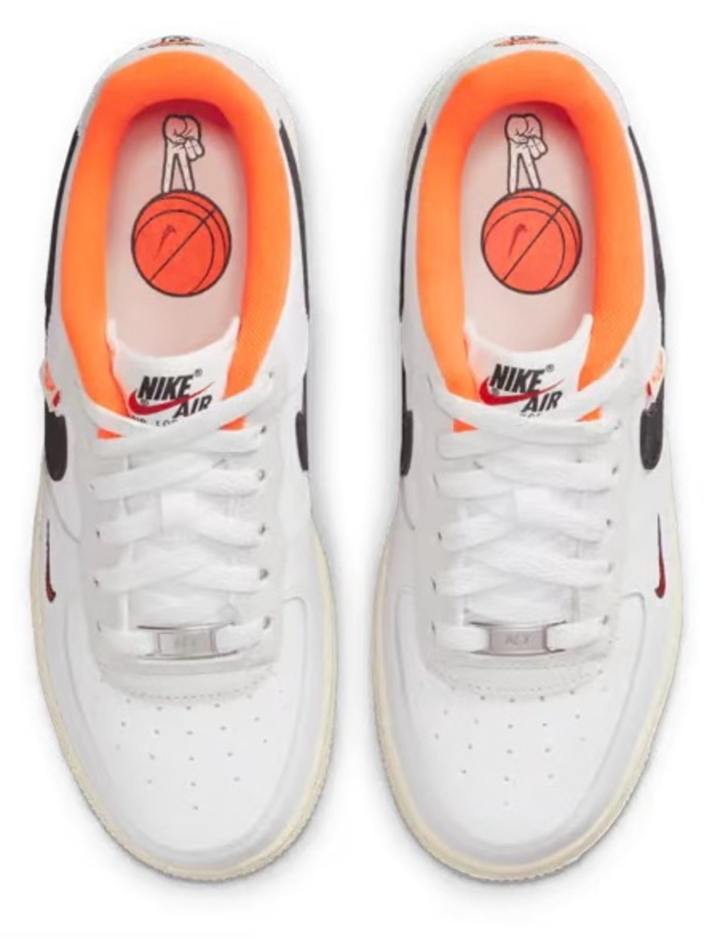 Nike Air Force 1'07 LV8 Hoops Pack - rare style, no longer available - AS IS